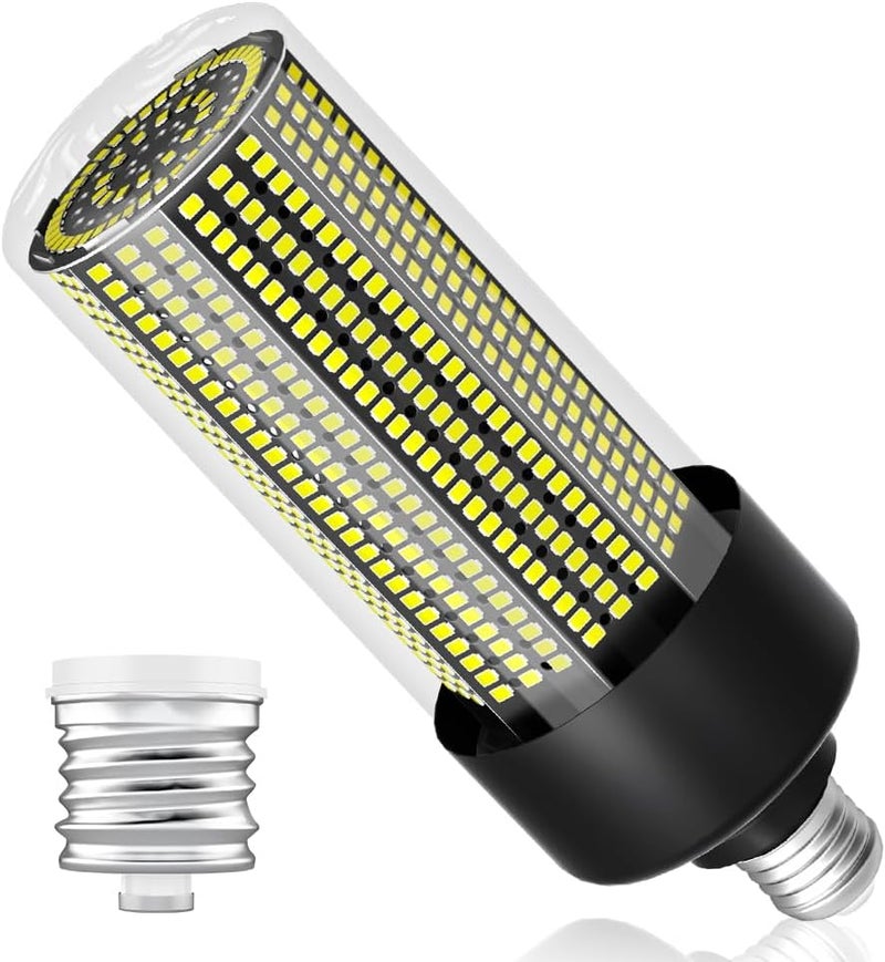 DuuToo 1000W Equivalent LED Corn Bulbs 13420Lumen 6000K Daylight White Lamp E26/E39 Medium Mogul Base 100W Large Area Lights 100-277V Commercial Industrial Lighting Garage Workshop Warehouse High Bay Fixture - Image 1